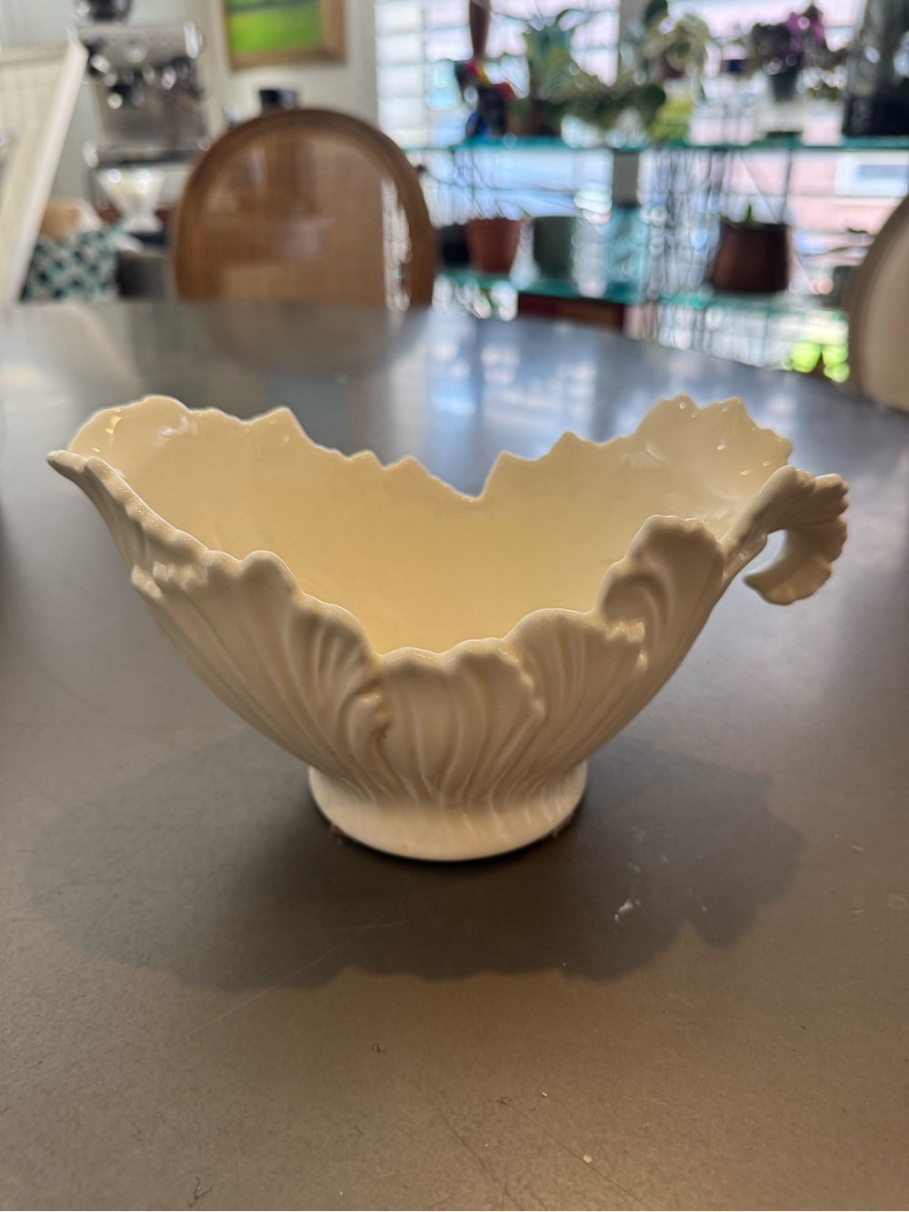 This is a 2009 Lenox for Teleflora 75th Anniversary gravy boat